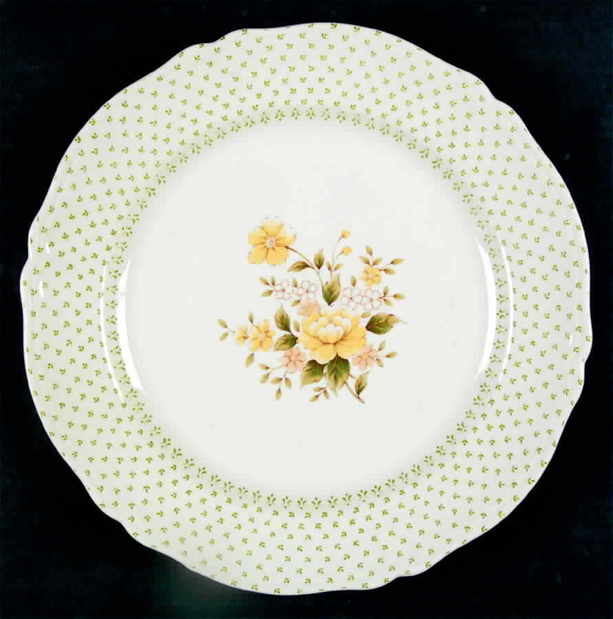 Calico Prints Green Dinner Plate by Nikko-1
