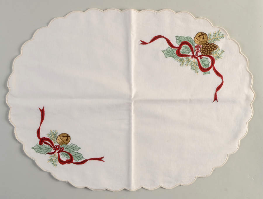 Holly Bells Cloth Placemat by Noble Excellence-1