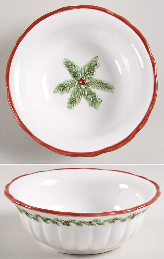 Holly Bells Dip Bowl for Chip & Dip Set by Noble Excellence-1