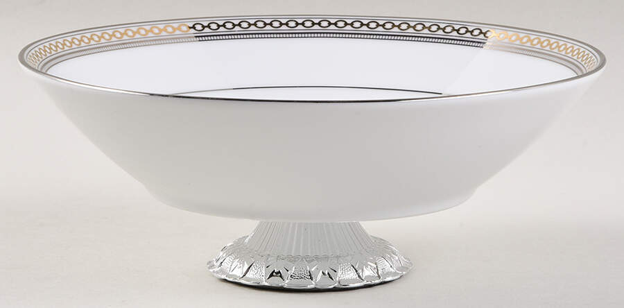 Legacy Splendor 6"-7" Handled Footed Nut Dish HC by Noritake-1