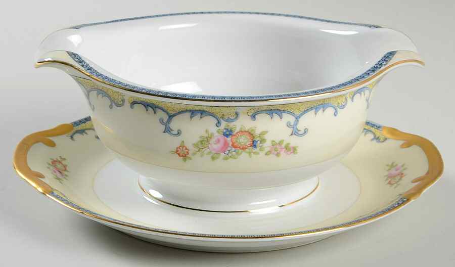 NAG89 Gravy Boat with Attached Underplate by Nagoya Shokai-1