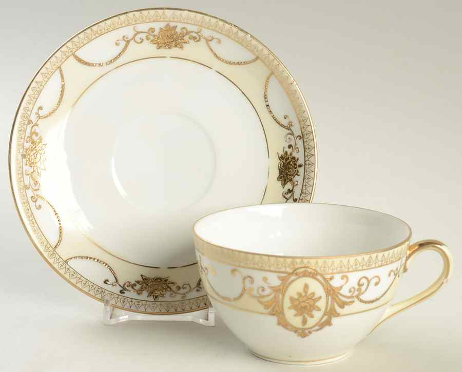 N1484 Flat Cup & Saucer Set by Noritake-1