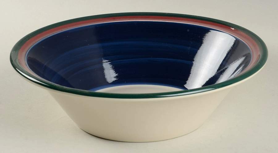 Concentrics Blue 9" Round Vegetable Bowl by Noble Excellence-1