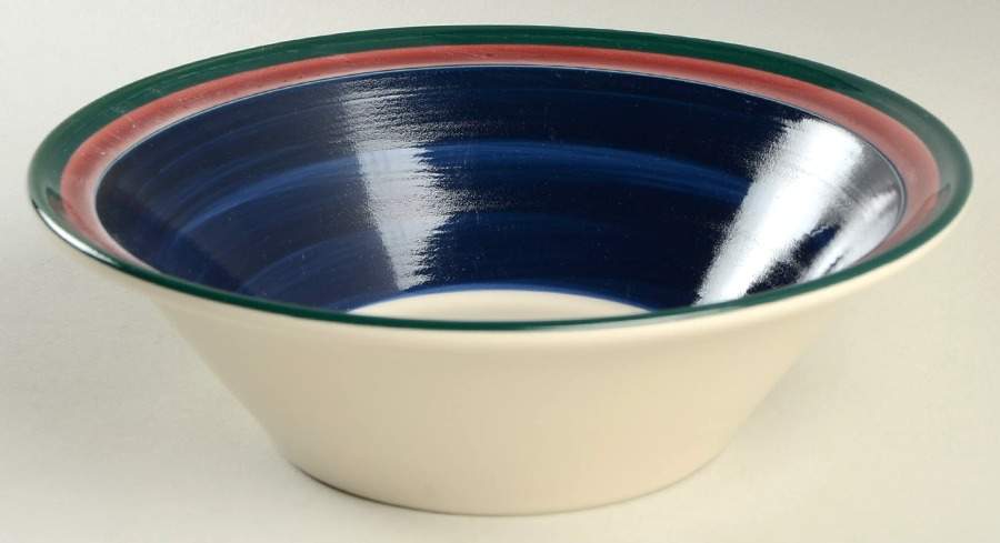 Concentrics Blue Rim Soup Bowl by Noble Excellence-1