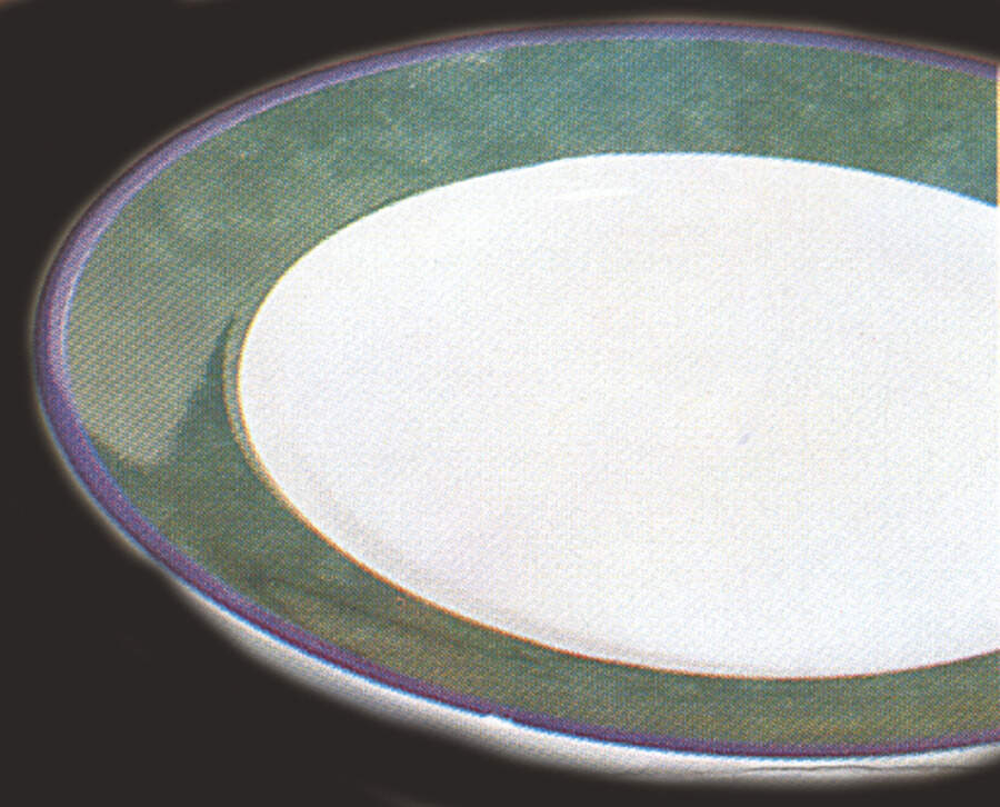 Tendances Green (Vert) Dessert/Pie Plate by CNP France-1