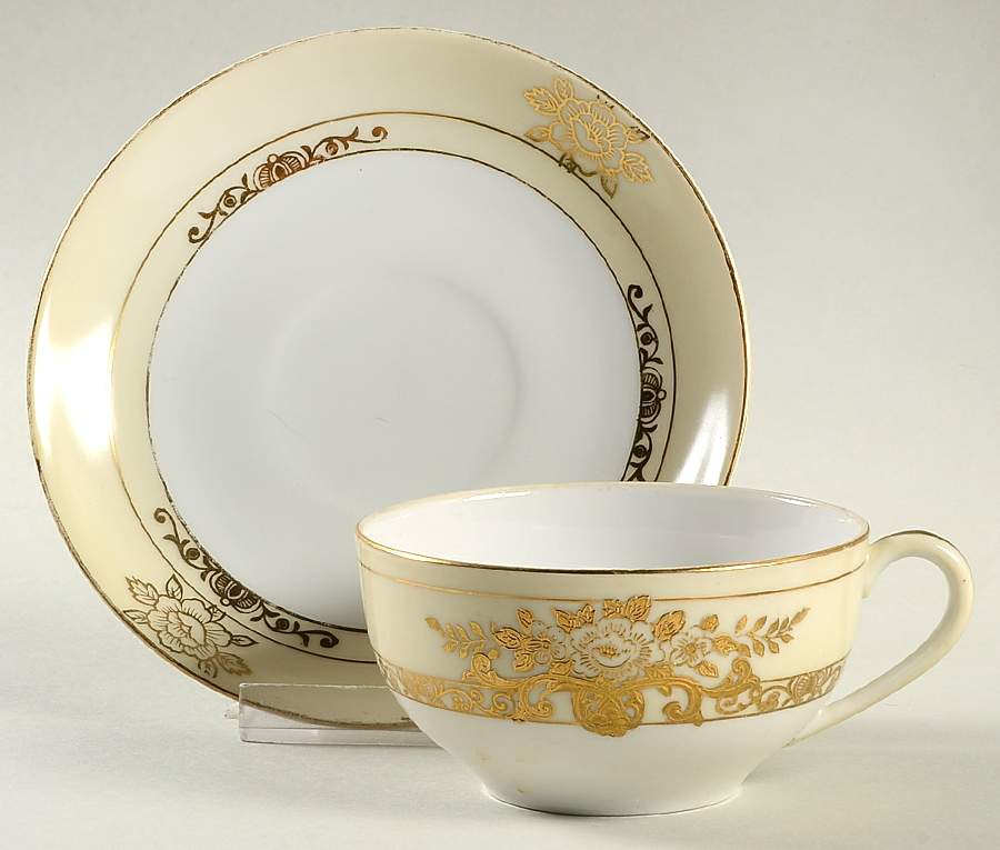 N1503 Flat Cup & Saucer Set by Noritake-1