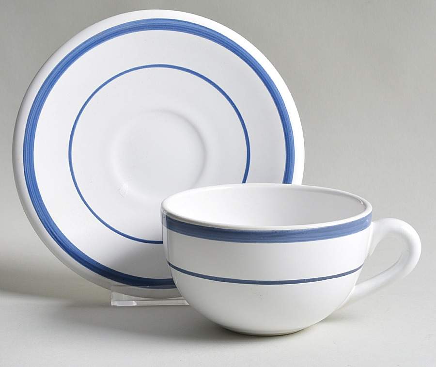 Navy Blue (Portugal) Cappuccino Cup & Saucer Set by Nautica-1