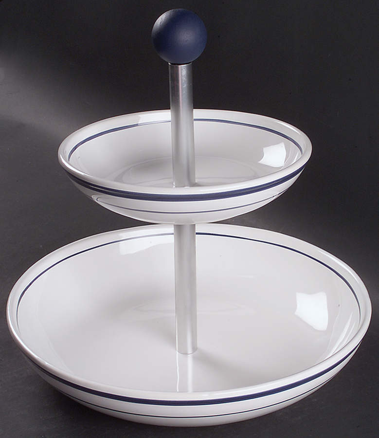 Navy Blue (Portugal) 2-Tier Serving Tray by Nautica-1