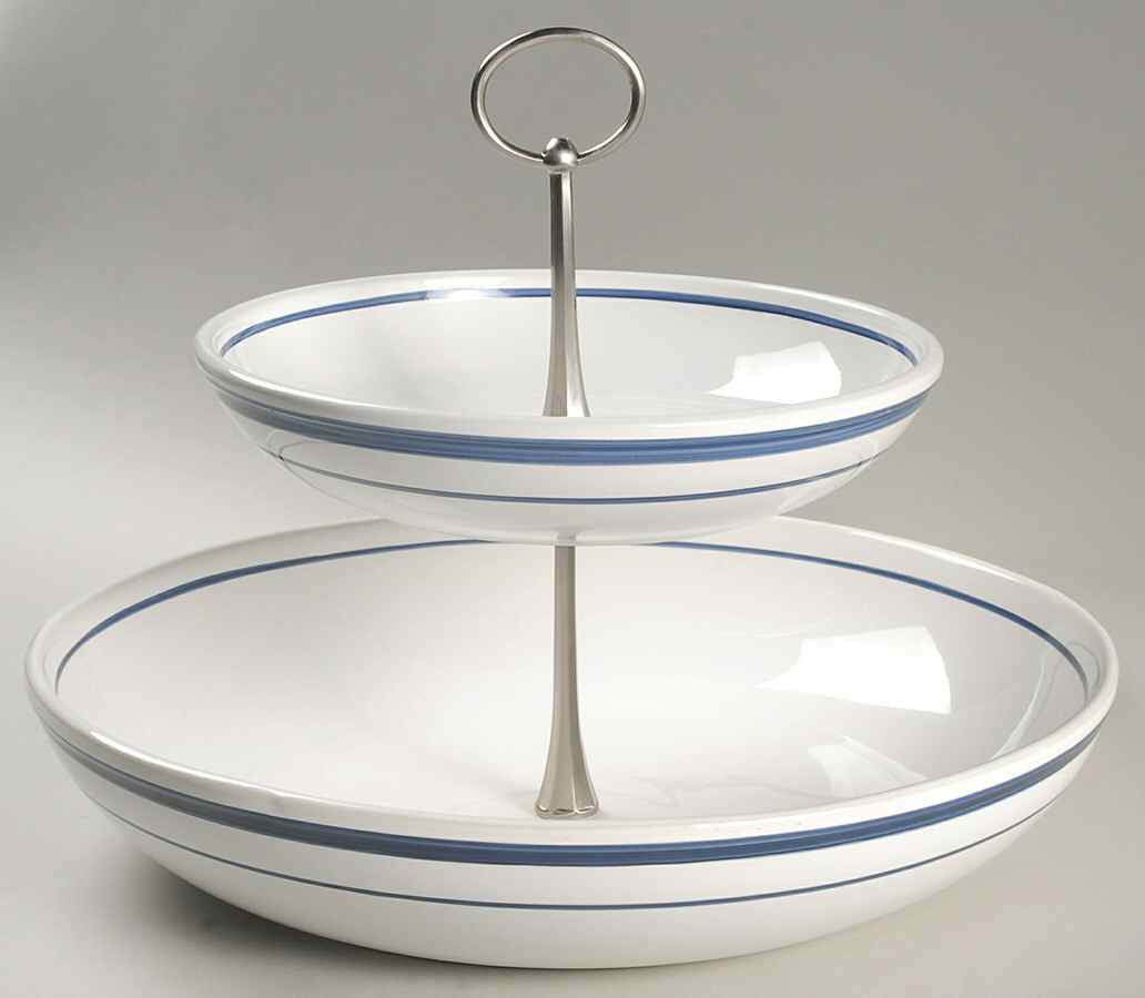 Navy Blue (Portugal) 2 Tier Serving Tray by Nautica-1