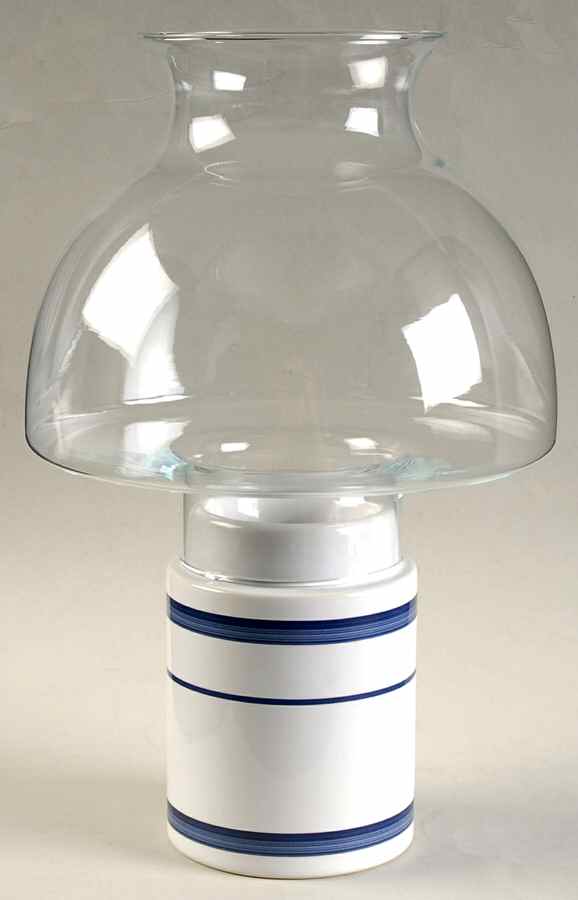 Navy Blue (Portugal) Hurricane Lamp & Globe by Nautica-1