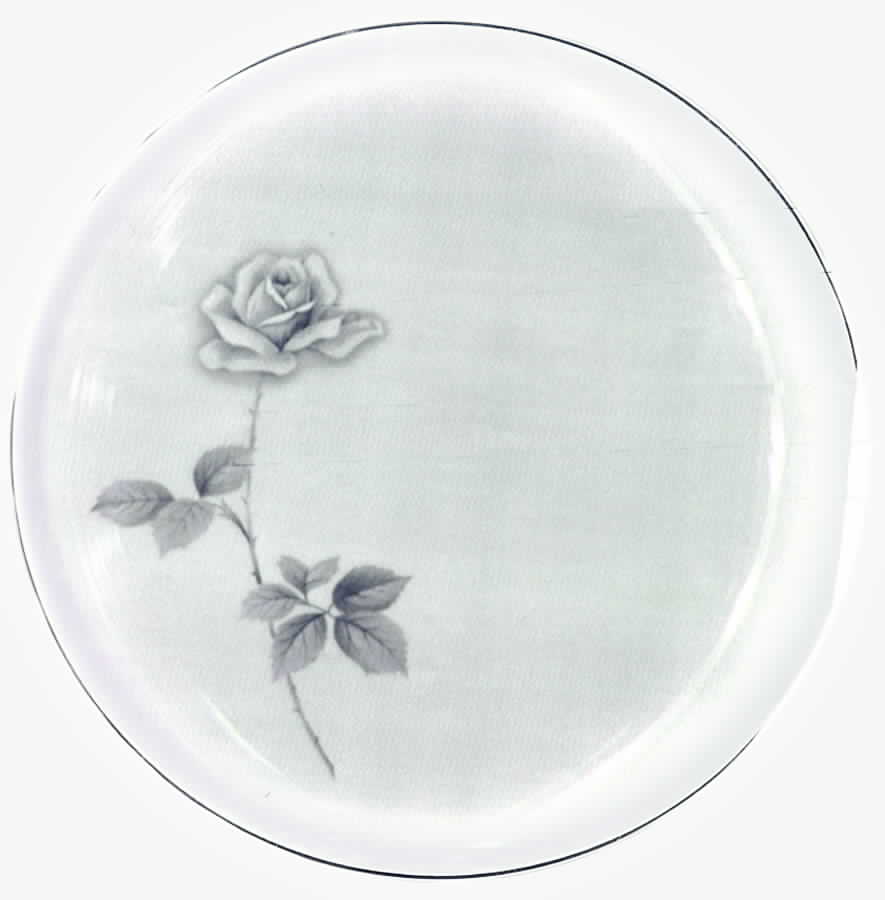 White Rose Dinner Plate by Nagoya Shokai-1