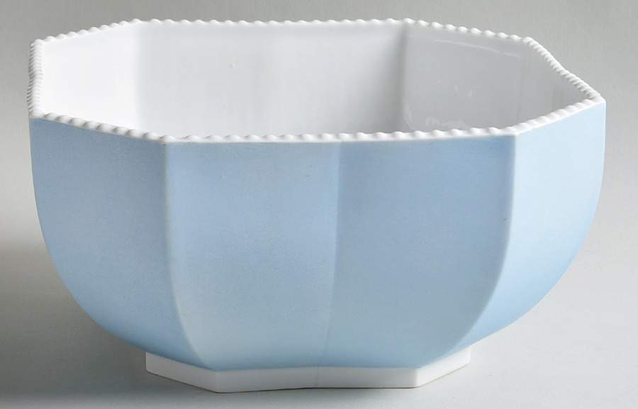 Perl Blue 8" Octagonal Vegetable Bowl by Nymphenburg-1