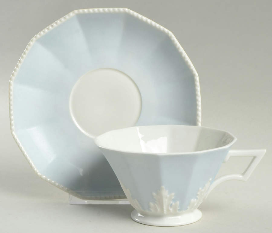 Perl Blue Breakfast Cup & Saucer Set by Nymphenburg-1