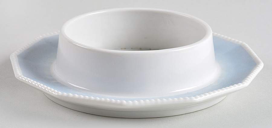 Perl Blue Round Butter No Lid by Nymphenburg-1