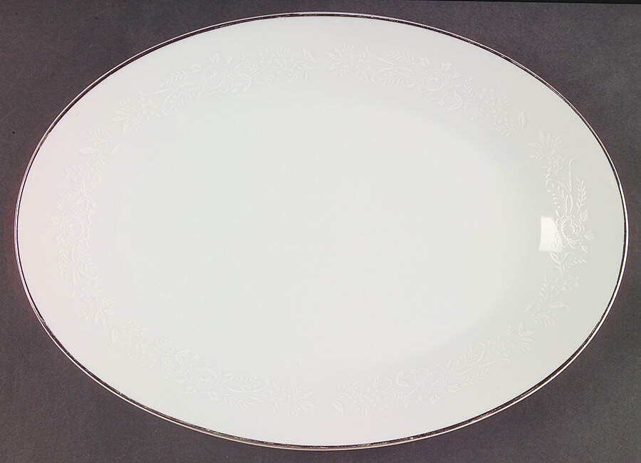 Reina (#6450) 12" Oval Serving Platter by Noritake-1