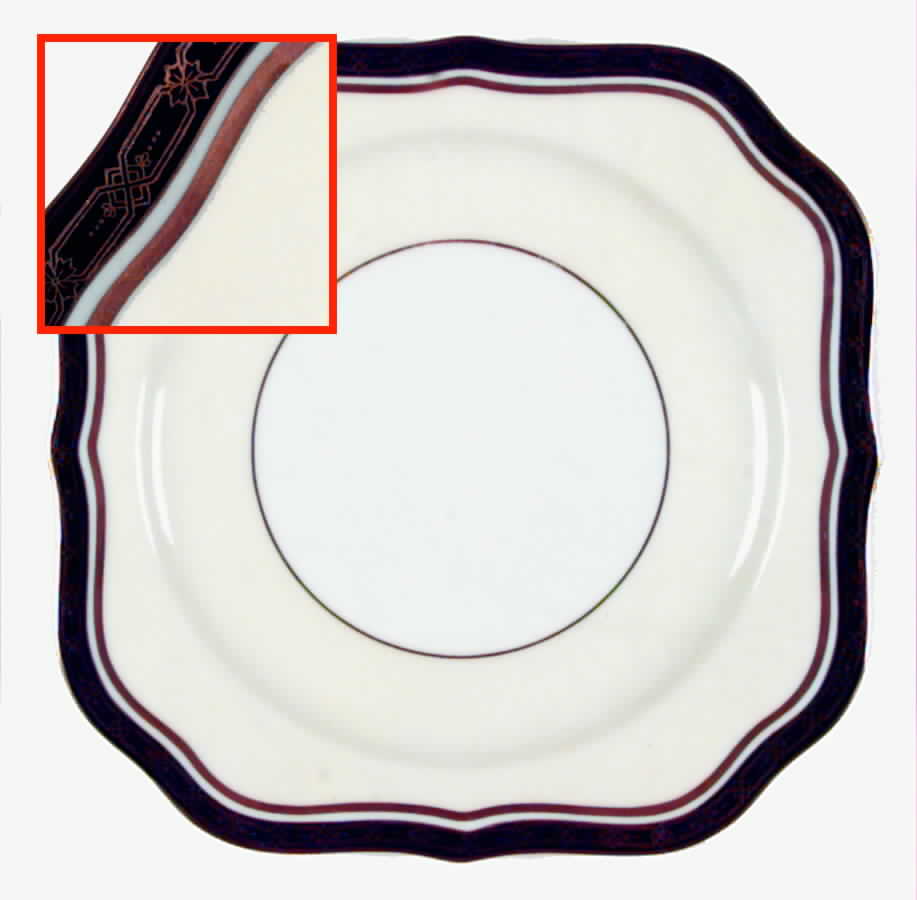 Goldany Square Salad Plate by Noritake-1