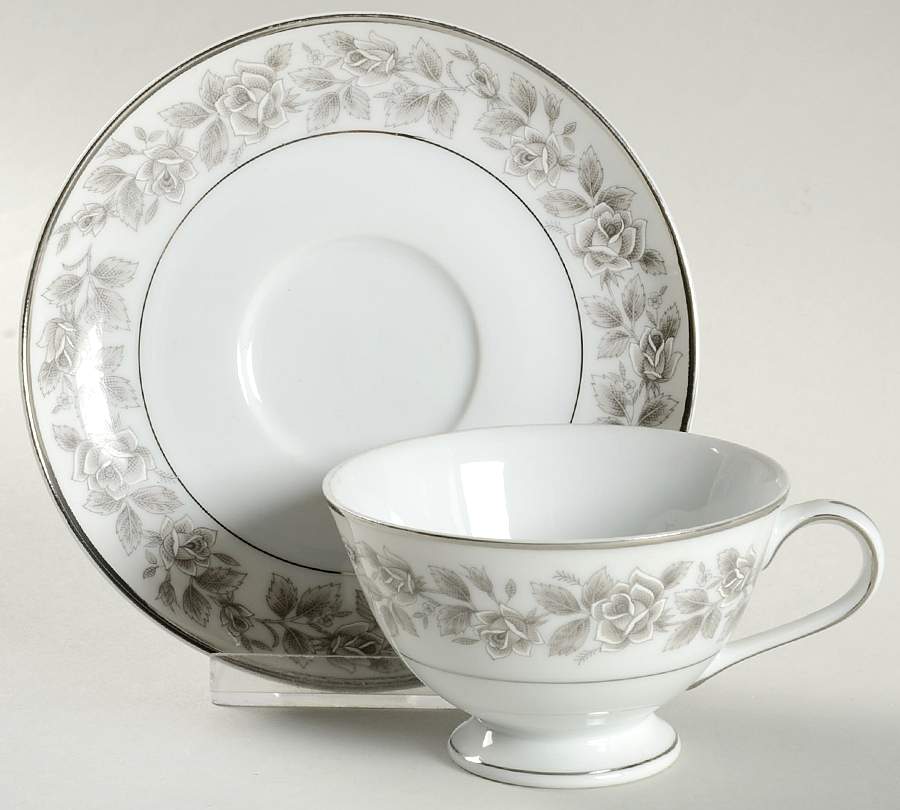 Rosalyn Footed Cup & Saucer Set by Norleans-1