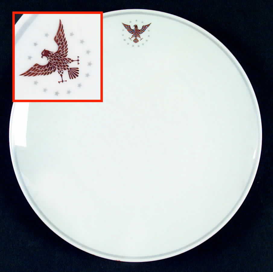 President (Gray Band) Salad Plate by Noritake-1