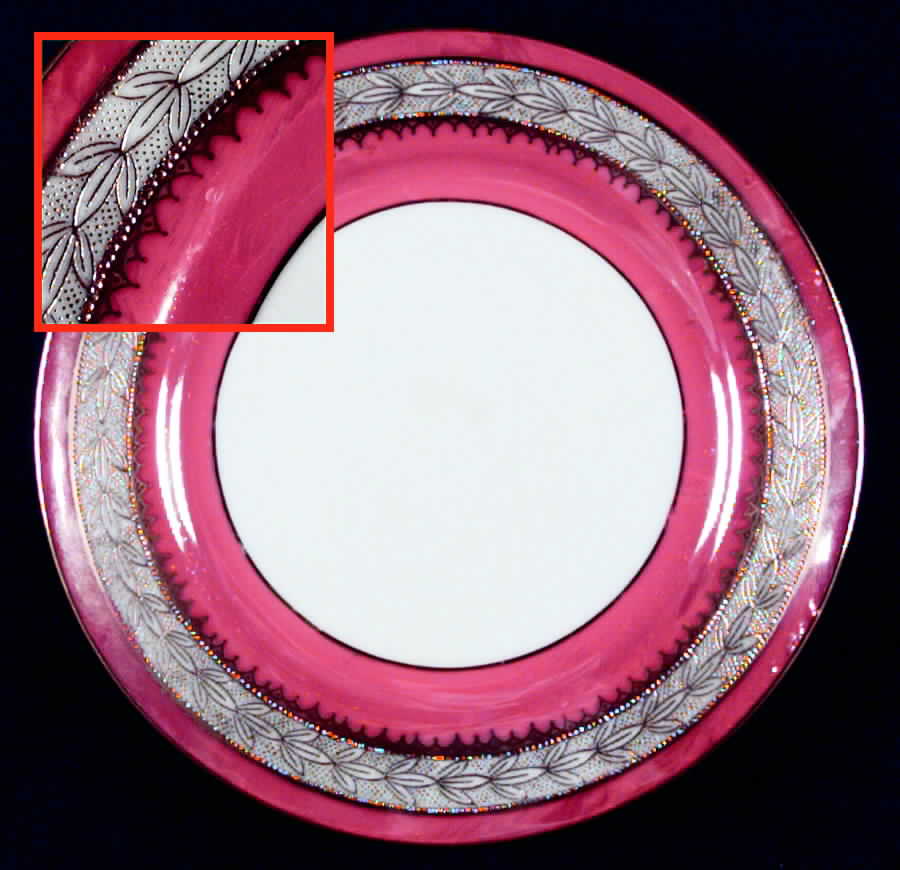 33900 Red Bread & Butter Plate by Noritake-1