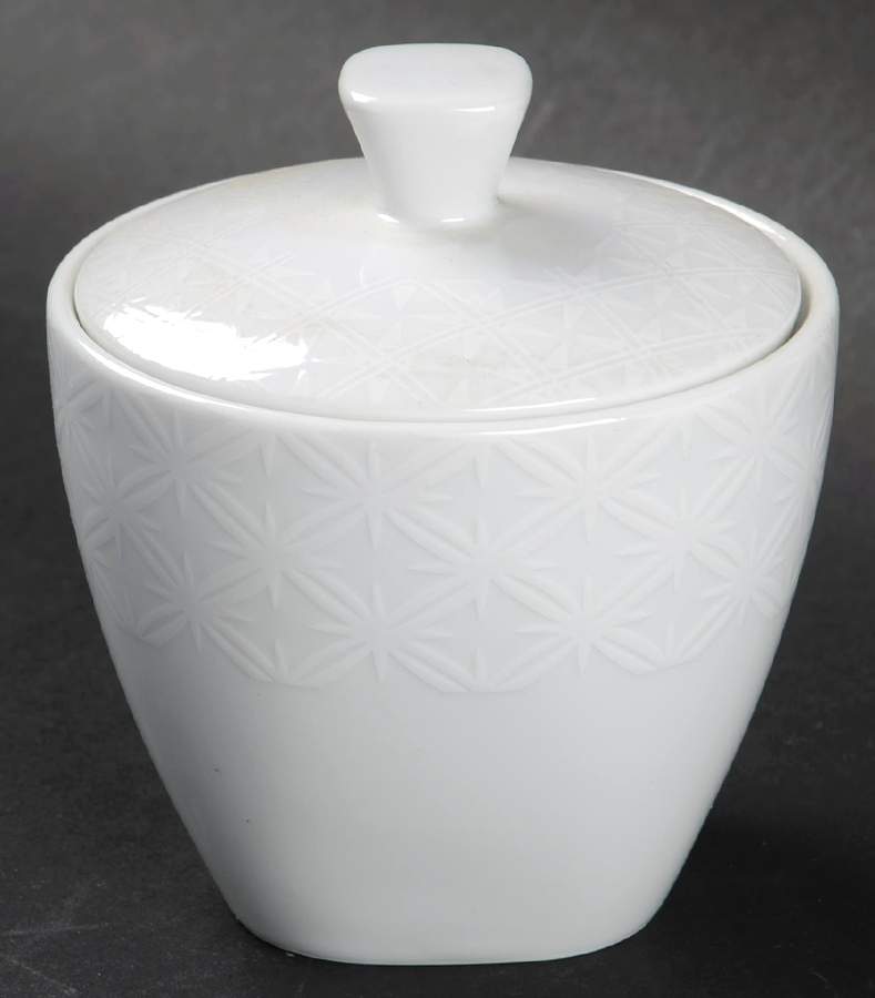Yuki Sugar Bowl & Lid by Nikko-1