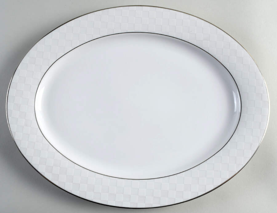 Cotillion 14" Oval Serving Platter by Nikko-1