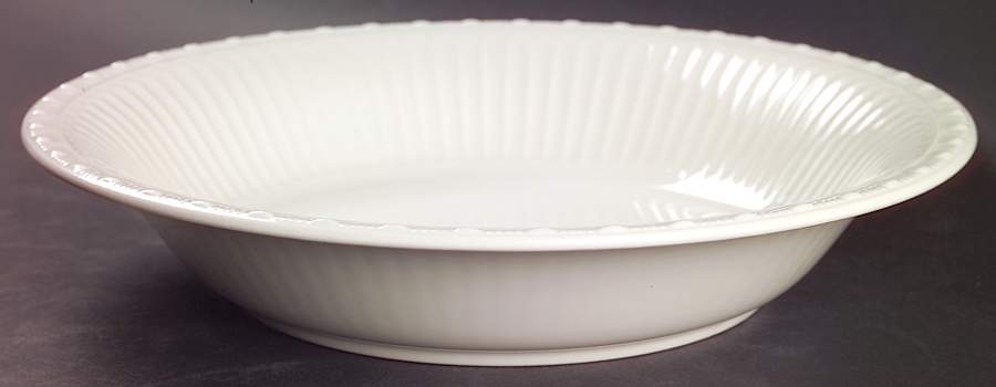 Palazzo White 10" Round Vegetable Bowl by Nikko-1