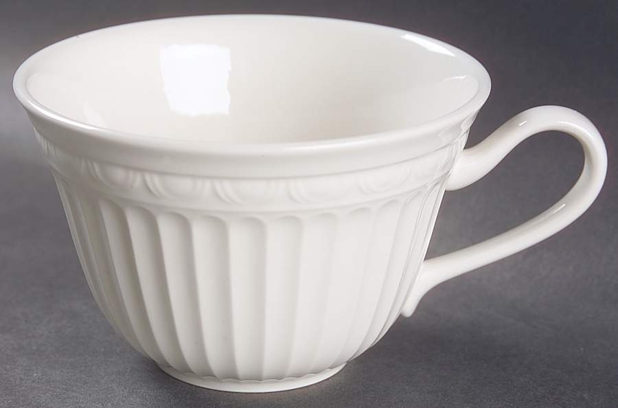 Palazzo White Flat Cup by Nikko-1