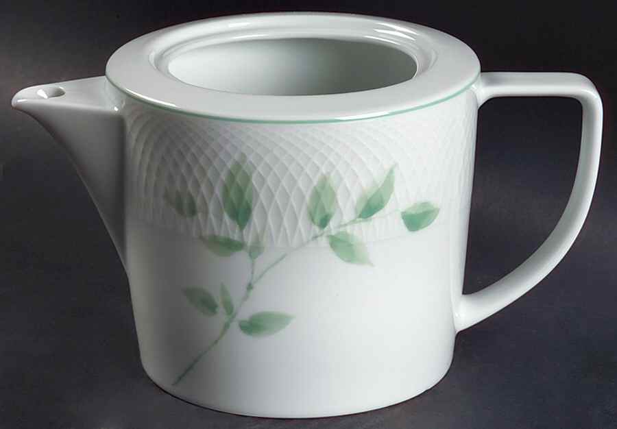 Sasa Mint Teapot No Lid by Nikko-1