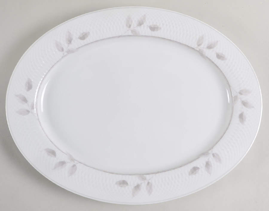 Sasa Mist 14" Oval Serving Platter by Nikko-1