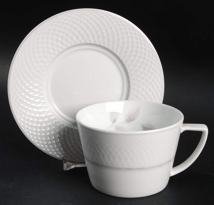 Sasa Mist Flat Cup & Saucer Set by Nikko-1