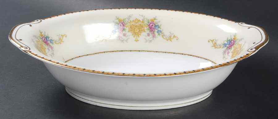 NAT33 10" Oval Vegetable Bowl by National China-1