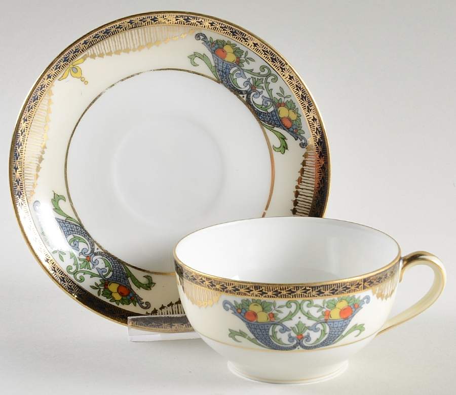 N1574 Flat Cup & Saucer Set by Noritake-1