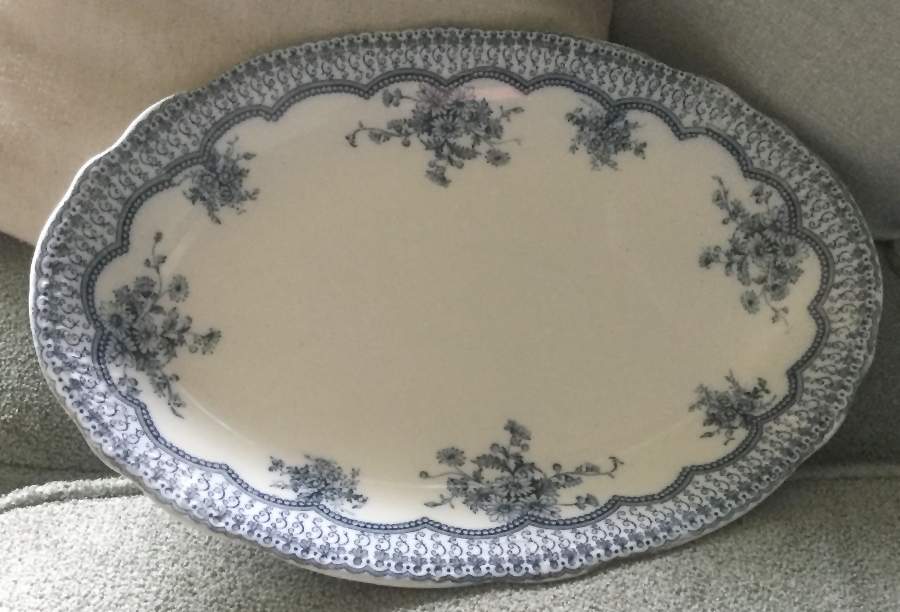 Estevez 14" Oval Serving Platter by New Wharf-1