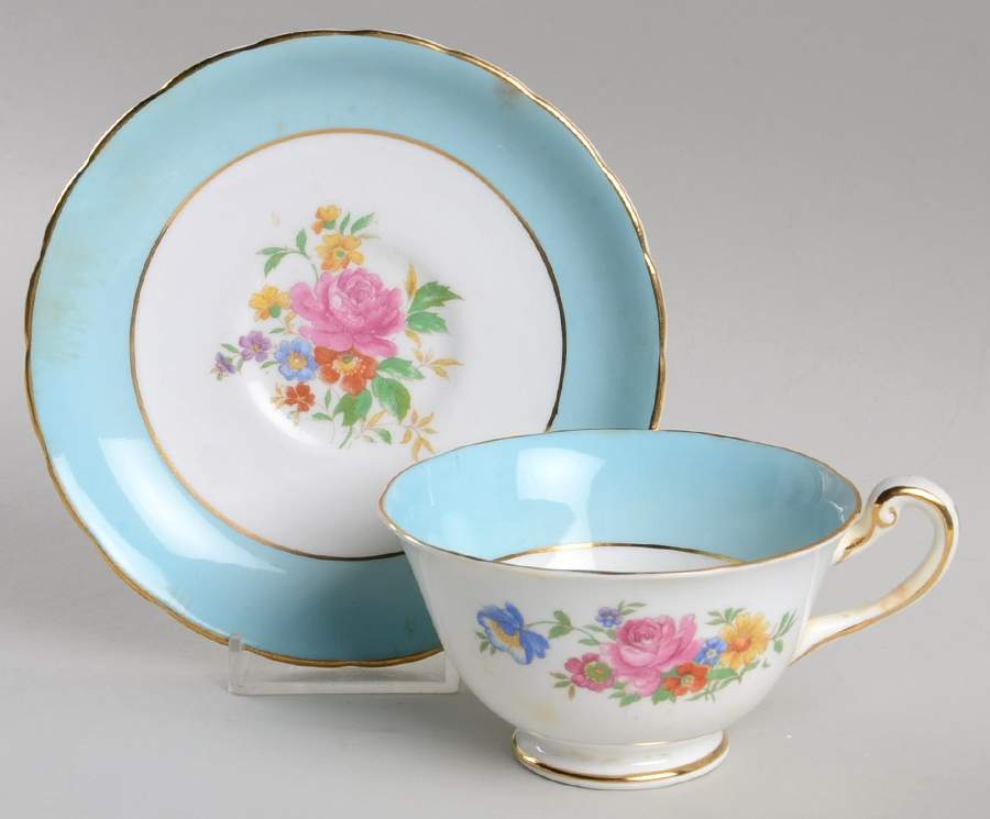 NCL7 Footed Cup & Saucer Set by New Chelsea-1