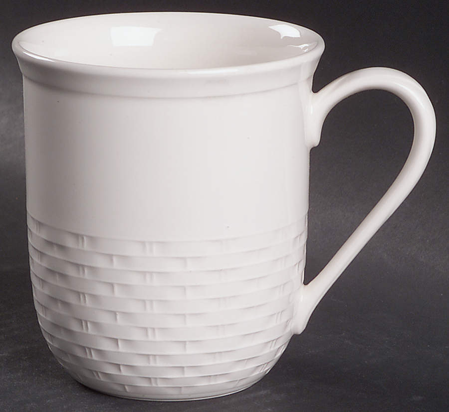 Wicker White Mug by Nikko-1