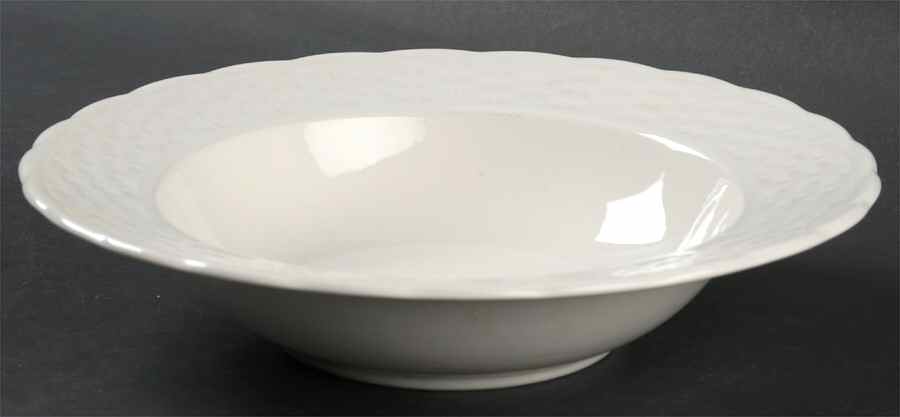 Wicker White Soup/Cereal Bowl by Nikko-1