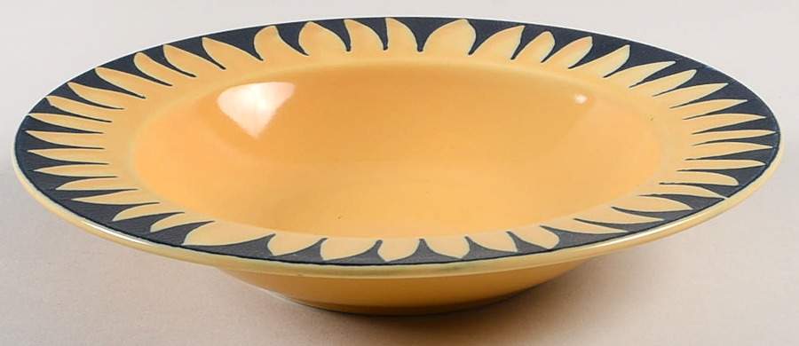 Sunflower Rim Soup Bowl by Nancy Calhoun-1