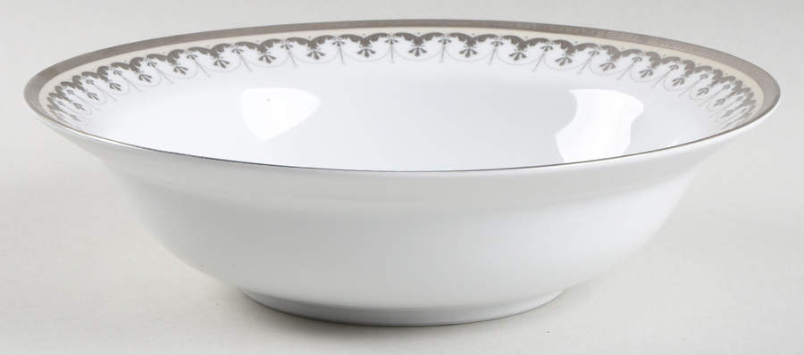 Platinum Splendor 9" Round Vegetable Bowl by Nikko-1