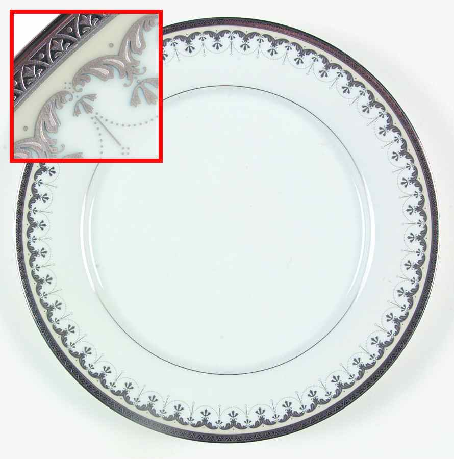 Platinum Splendor Dinner Plate by Nikko-1