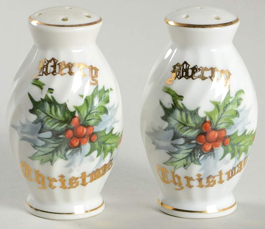 Merry Christmas Salt & Pepper Set by Norcrest-1