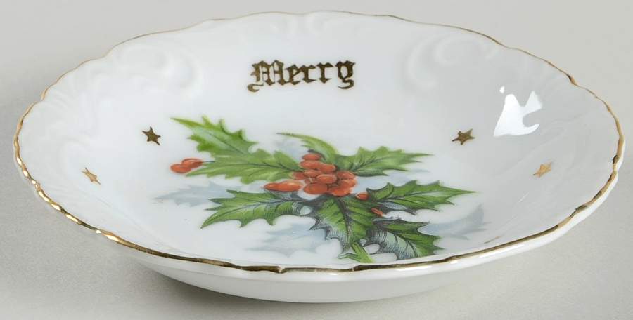 Merry Christmas Fruit/Dessert (Sauce) Bowl by Norcrest-1