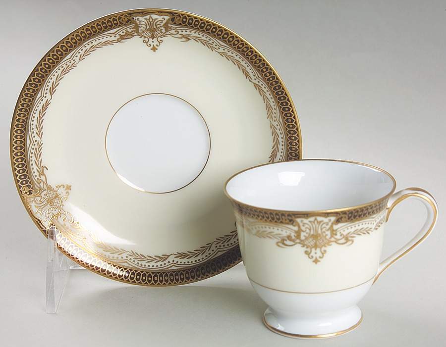 Valiere Footed Demitasse Cup & Saucer Set by Noritake-1