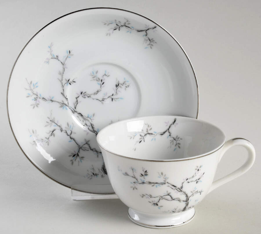 217 Footed Cup & Saucer Set by Noritake-1