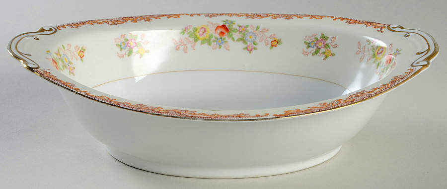 NAT36 10" Oval Vegetable Bowl by National China-1