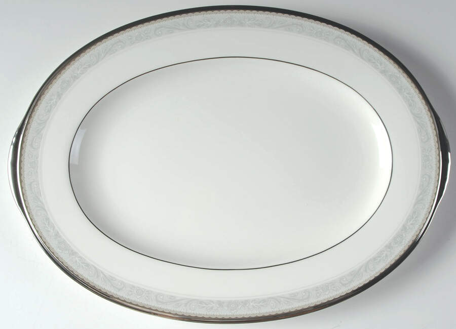 Manderleigh 12" Oval Serving Platter by Noritake-1