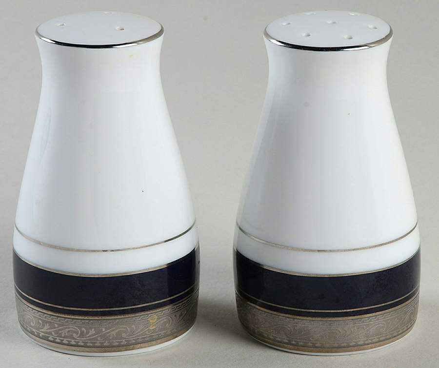 Crestwood Cobalt Platinum Salt & Pepper Set by Noritake-1
