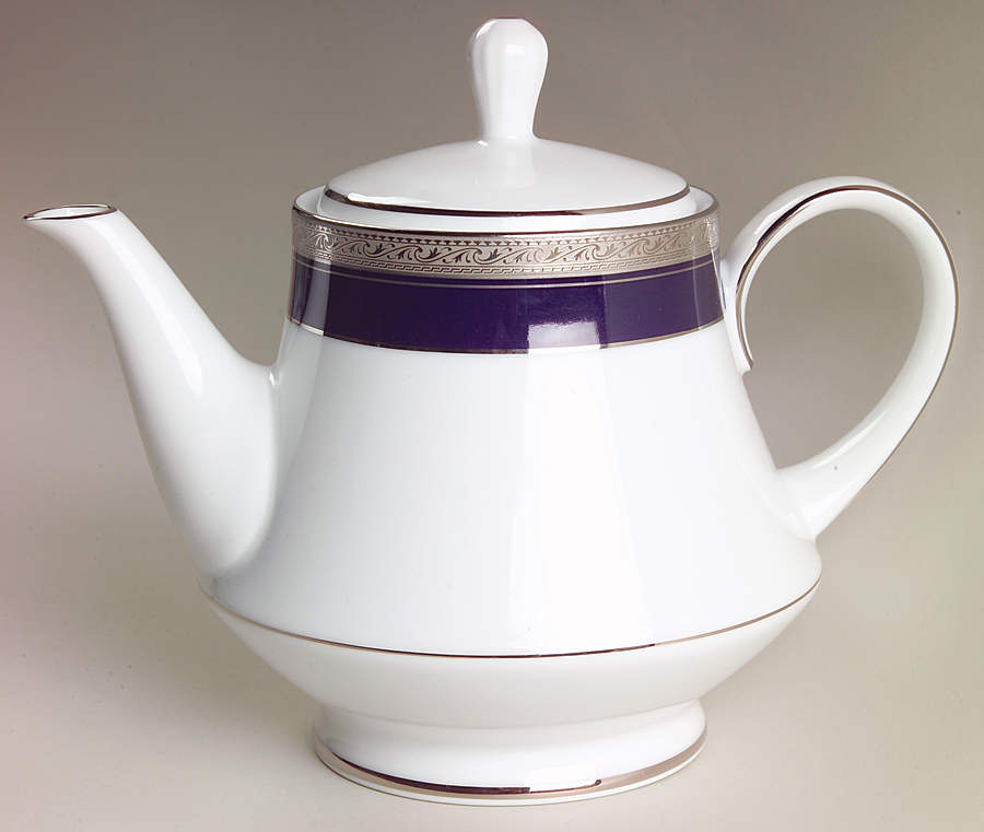 Crestwood Cobalt Platinum Teapot & Lid by Noritake-1