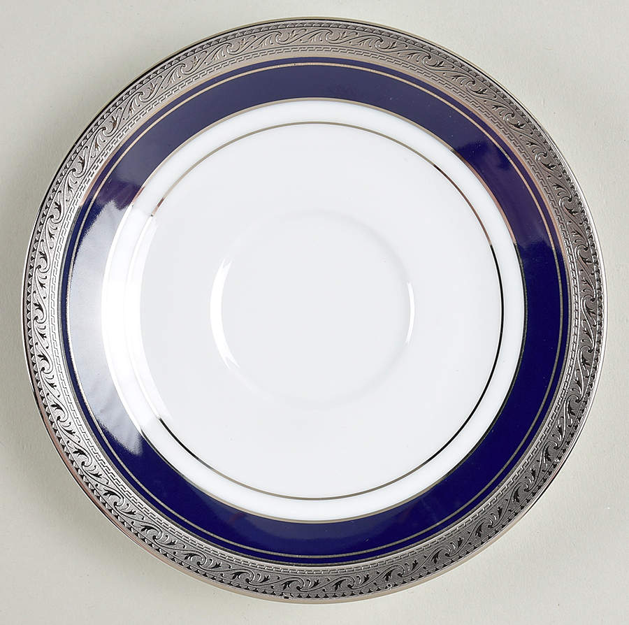 Crestwood Cobalt Platinum Saucer by Noritake-1