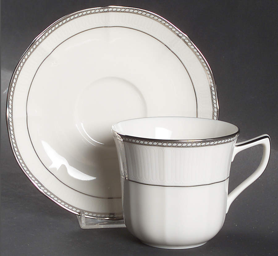 Adrianna Flat Cup & Saucer Set by Noritake-1
