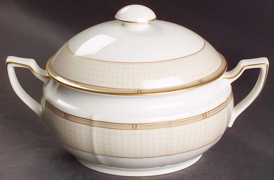 Golden Helix Oval Covered Vegetable by Noritake-1